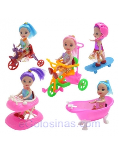 MUÑECAS HAPPY DOLLS 6uds