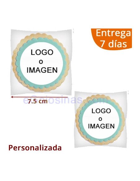 GALLETAS REDONDAS LOGO EMPRESA personalizado