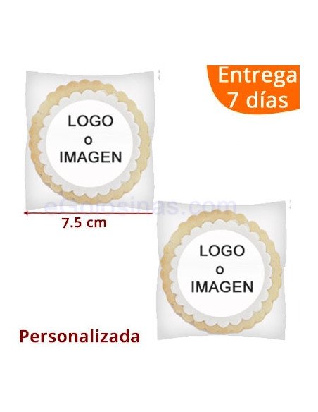 GALLETAS REDONDAS LOGO EMPRESA personalizado