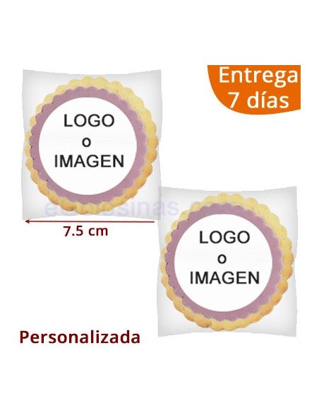 GALLETAS REDONDAS LOGO EMPRESA personalizado