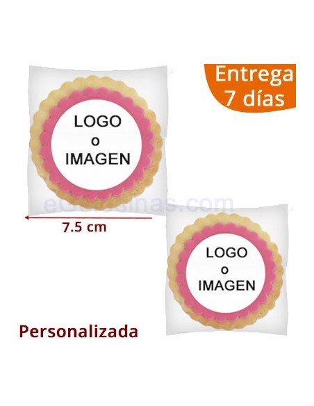 GALLETAS REDONDAS LOGO EMPRESA personalizado