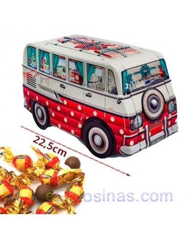 Caja de Bombones Lata Travel Camper 300Gr