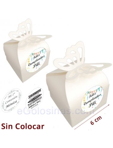 5 CAJITAS BLANCO PARA DETALLES 9x7cm