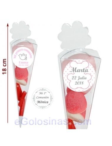 CONO CHUCHES ROSAS 65gr personalizado