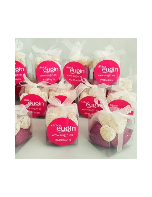 CAJA CHUCHES TUS COLORES con logo personalizada