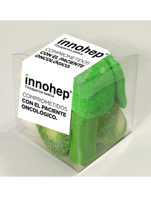 CAJA CHUCHES TUS COLORES con logo personalizada