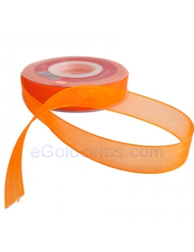 CINTA ORGANZA NARANJA 1.5cmx32M