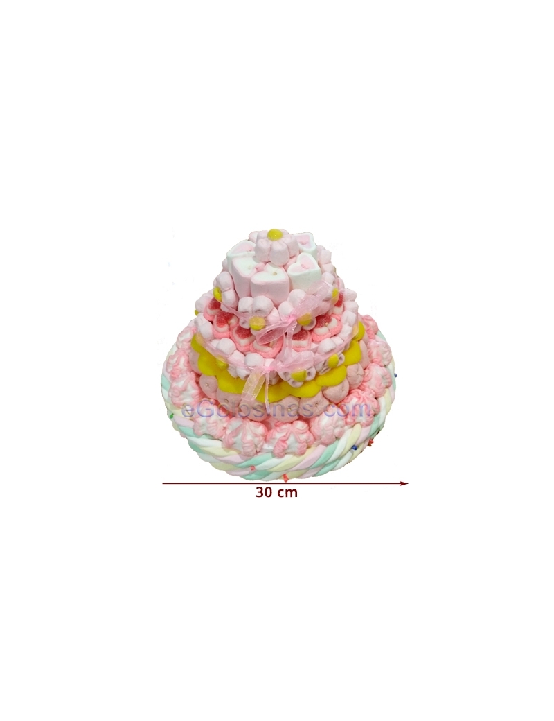 PASTEL CHUCHES 4 PISOS ROSA 1500gr