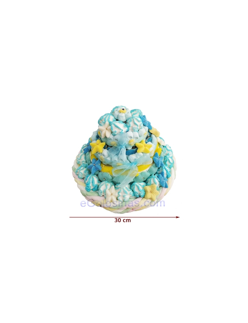 PASTEL CHUCHES 4 PISOS AZUL 1500gr