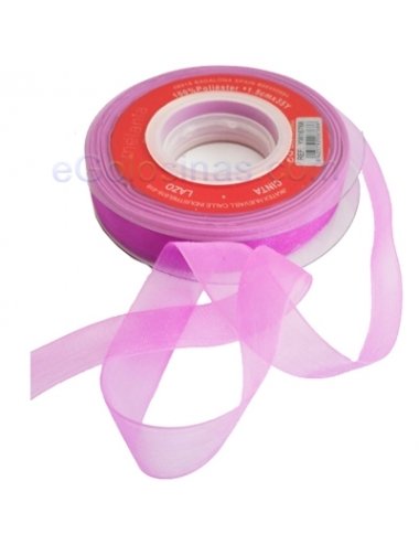 CINTA ORGANZA LILA 1.5cmx25M