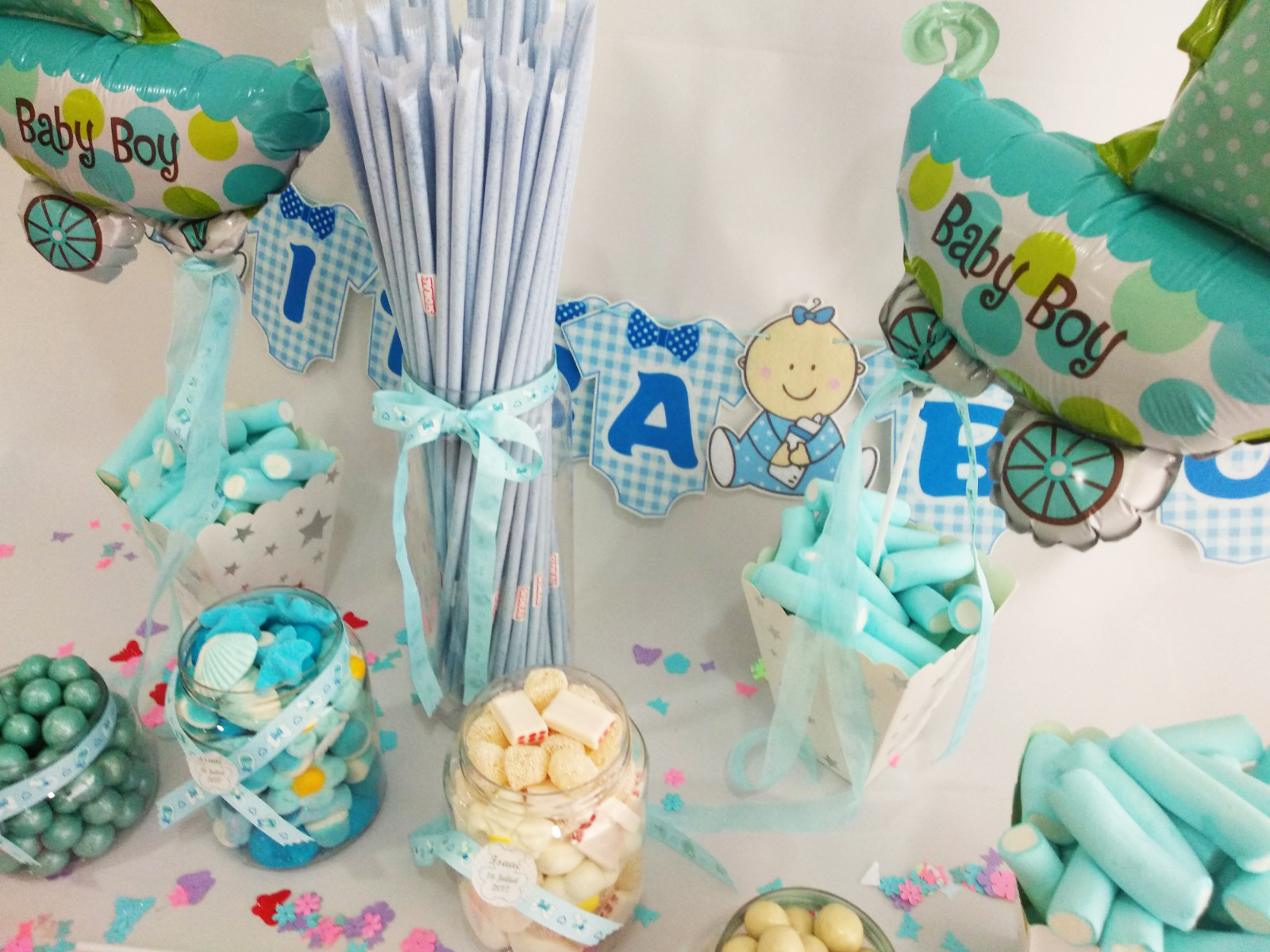 Mesa De Chuches Para Bautizo Mesa Chuches Bautizo Azul - Ideas y recomendaciones