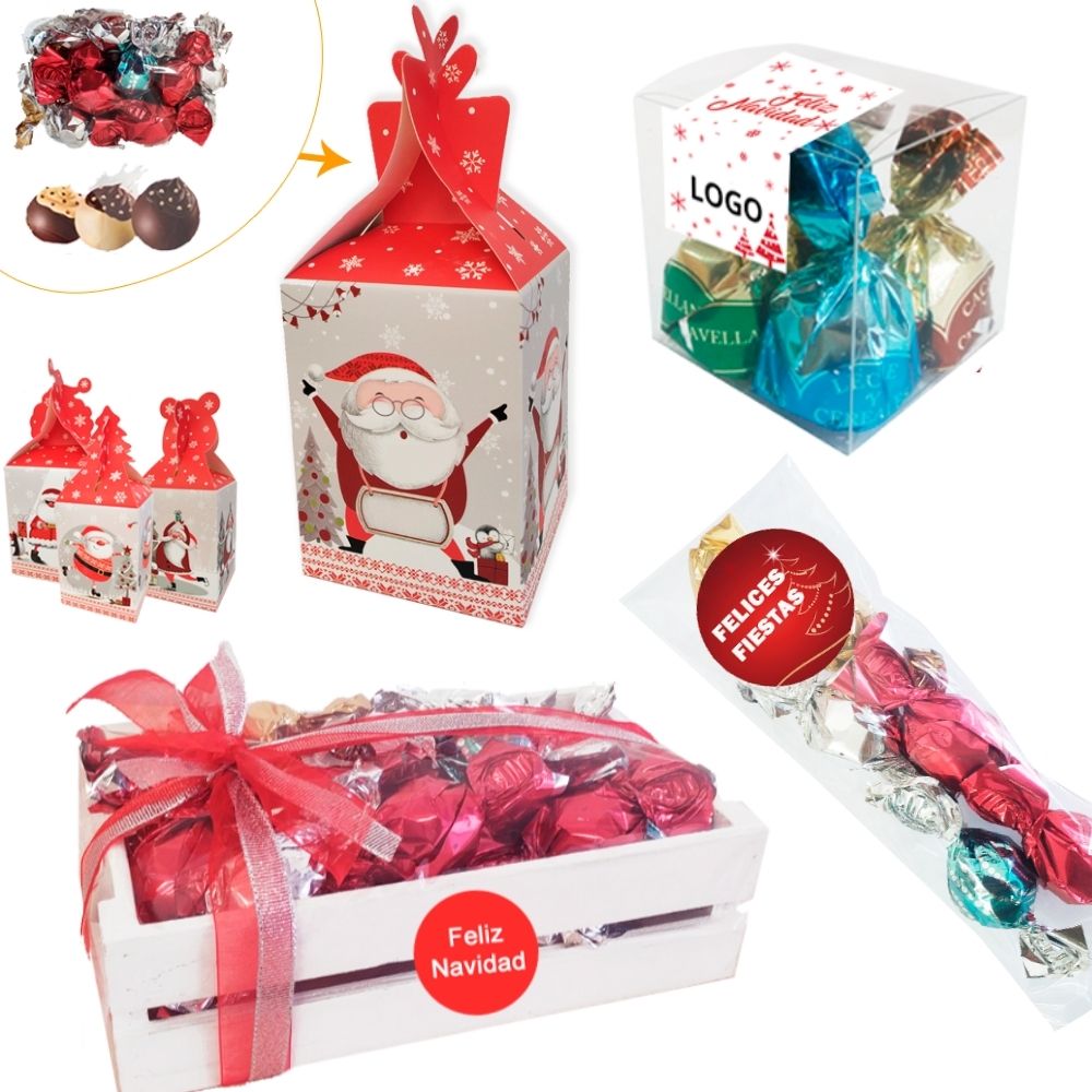 Caja de chuches personalizada navidad