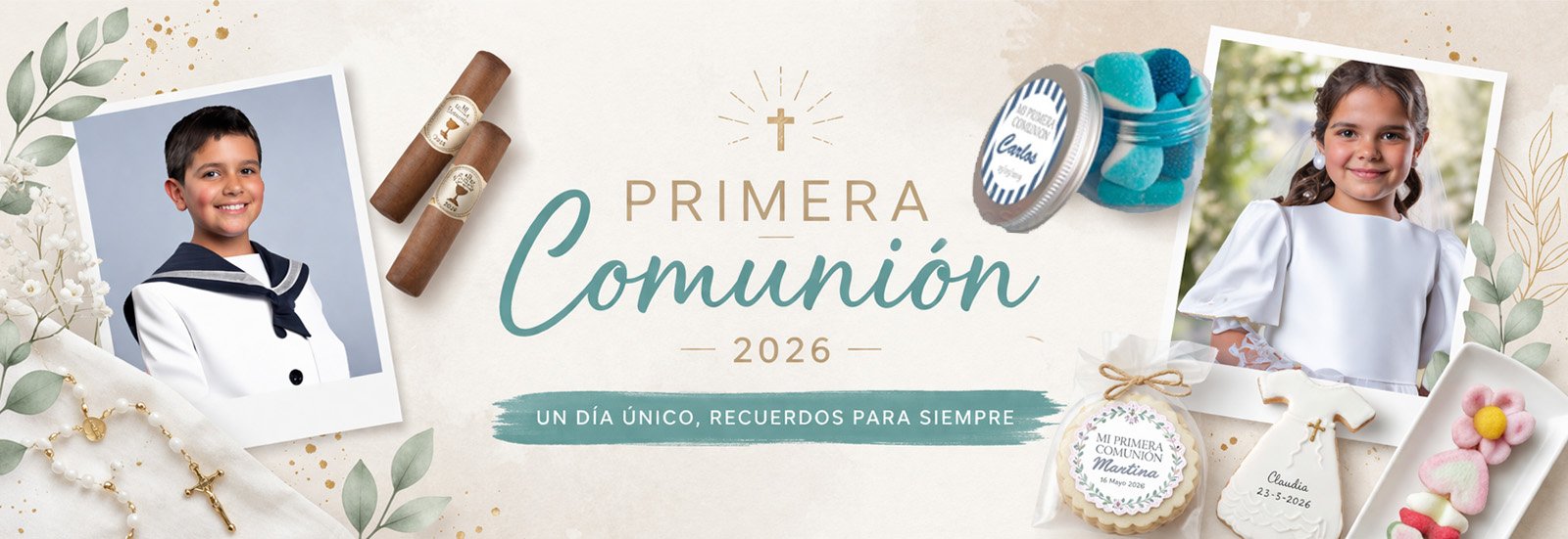 chuches comunión personalizadas detalles Primera Comunión 2026 regalos dulces invitados